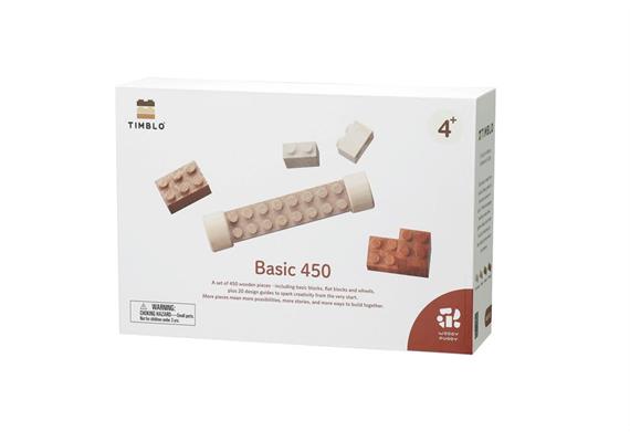 Timblo Holz Klemmbausteine - Basic Set 450