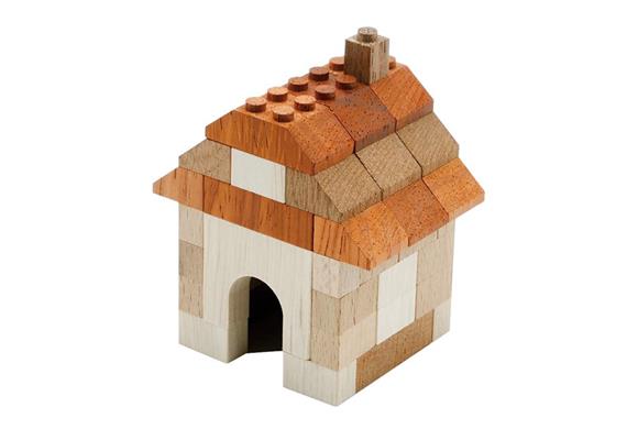 Timblo Holz Klemmbausteine - Haus