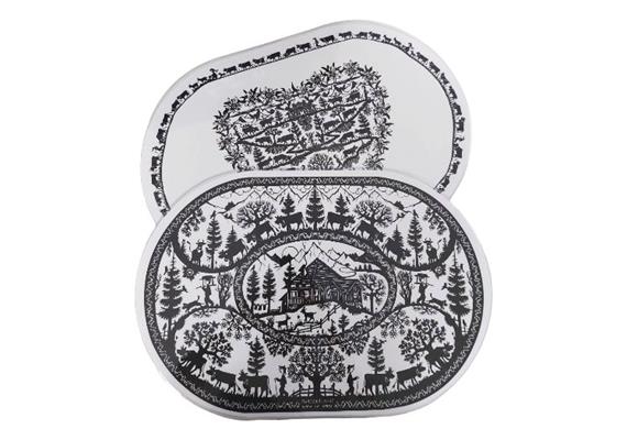 Tischset oval "Poya" 12er Set