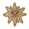 Uhr Edelweiss aus Holz 34 cm