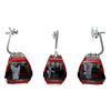 Umlaufkabine Omega IV rot "3 Figuren Leysin" 1:32  OXYGENE DES ALPES  ALPES VAUDOISES