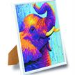 Un éléphant heureux, image 21x25cm avec cadre Crystal Art | Bild 2