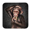 Untersetzer Black Edition, Affe, 9x9cm