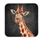 Untersetzer Black Edition, Giraffe, 9x9cm