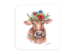Untersetzer Blumenkuh, 9 x 9cm