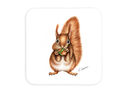 Untersetzer Eichhörnchen 9 x 9cm