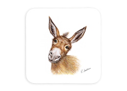 Untersetzer Esel, 9x9cm