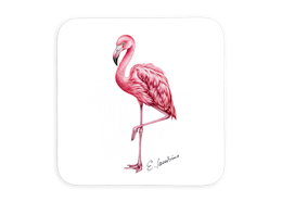 Untersetzer Flamingo, 9x9cm