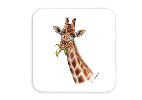 Untersetzer Giraffe, 9x9cm