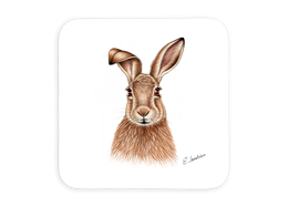 Untersetzer Hase, 9 x 9cm