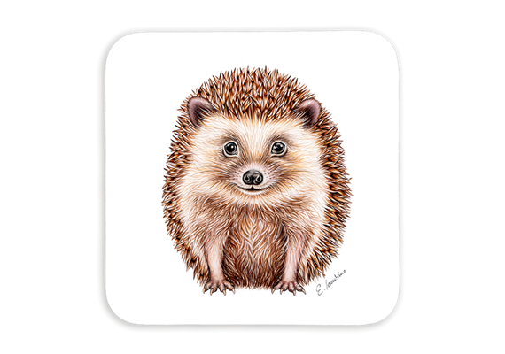 Untersetzer Igel, 9x9cm