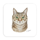 Untersetzer Katze, 9x9cm