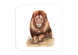 Untersetzer Löwe, 9x9cm