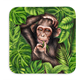 Untersetzer Wild Affe, 9x9cm