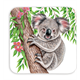 Untersetzer Wild Koala, 9x9cm