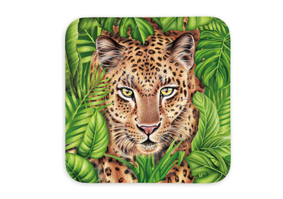 Untersetzer Wild Leopard, 9x9cm