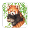 Untersetzer Wild Roter Panda, 9x9cm