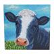 Vache, carte 18x18cm Crystal Art