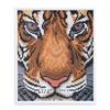 Visage de tigre, image 21x25cm avec cadre Crystal Art