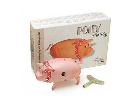 WALKING PIG - POLLY with red bow