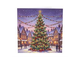Weihnachtsbaum, 18x18cm Crystal Art Card